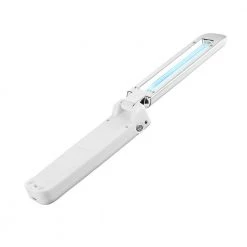 UV Battery Operated White Quartz Foldable Wand Puck Light by Globe Electric