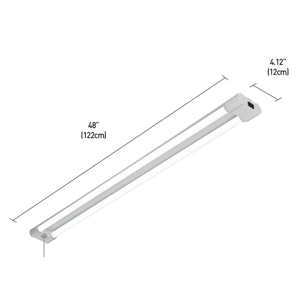 Wi-Fi Smart 4 ft. 42-Watt Linkable LED White Shop Light, No Hub Required, Voice Activated by Globe Electric 9 Wi-Fi Smart 4 ft. 42-Watt Linkable LED White Shop Light, No Hub Required, Voice Activated by Globe Electric - Image 9