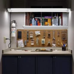 Wi-Fi Smart 4 ft. 42-Watt Linkable LED White Shop Light, No Hub Required, Voice Activated by Globe Electric 12 Wi-Fi Smart 4 ft. 42-Watt Linkable LED White Shop Light, No Hub Required, Voice Activated by Globe Electric -Deals Globe Electric Store white globe electric shop lights 24034 c3 1000