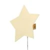 Stella 1-Light Yellow Star Shaped Plug-In Wall Sconce by Globe Electric