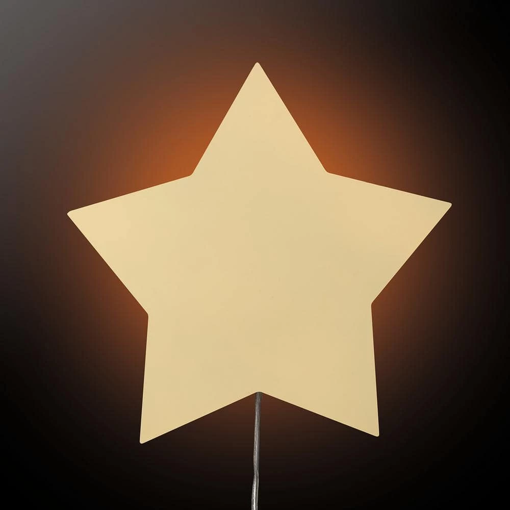 Stella 1-Light Yellow Star Shaped Plug-In Wall Sconce by Globe Electric 2 Stella 1-Light Yellow Star Shaped Plug-In Wall Sconce by Globe Electric - Image 2